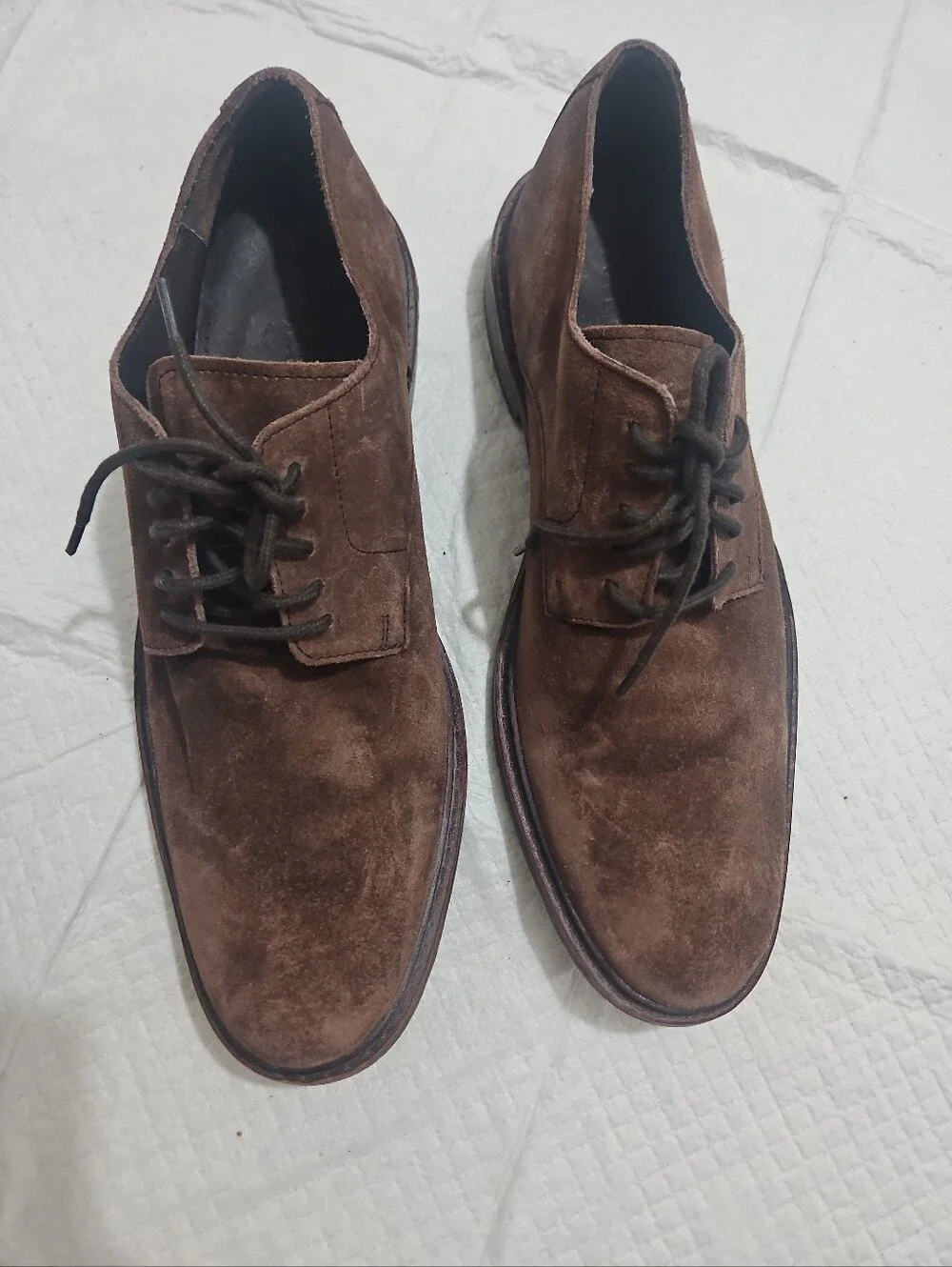 Cole Haan Men's Brown Suede Derby Shoes - Classic Lace-Up Dress Shoes Sz 9.5